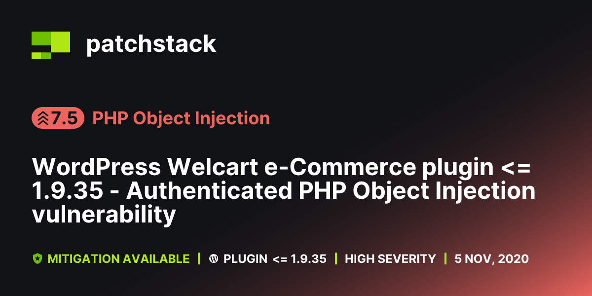 WordPress Welcart e-Commerce plugin